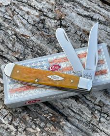 CASE XX ** 2004 YELLOW JIG BONE MINI TRAPPER