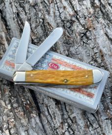 CASE XX ** 2004 YELLOW JIG BONE MINI TRAPPER