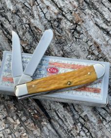 CASE XX ** 2004 YELLOW JIG BONE MINI TRAPPER