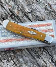 CASE XX ** 2004 YELLOW JIG BONE MINI TRAPPER
