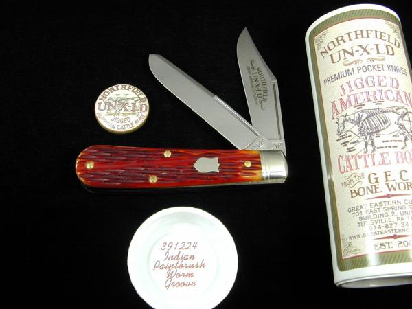Great Eastern Cutlery GEC Indian Paintbrush Worm Groove Bone Horse Rancher Knife 391224 NIT USA Made Great Eastern Cutlery GEC Indian Paintbrush Worm Groove Bone Horse Rancher Knife 391224 NIT USA Made
