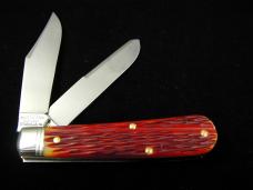 Great Eastern Cutlery GEC Indian Paintbrush Worm Groove Bone Horse Rancher Knife 391224 NIT USA Made