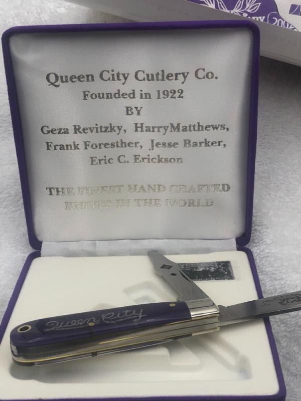 Queen City Cutlery Co Limited Edition 80Th Anniversary 1922-2022 2 Blade Jack Only 500 Made Queen City Cutlery Co Limited Edition 80Th Anniversary 1922-2022 2 Blade Jack Only 500 Made
