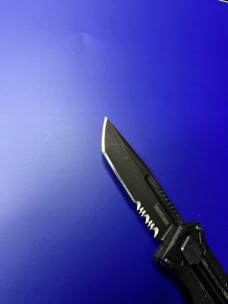 Kershaw Interstellar Manual Sliding Button Lock OTF Knife Black (2.7" Blackwash)