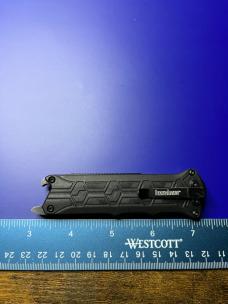 Kershaw Interstellar Manual Sliding Button Lock OTF Knife Black (2.7" Blackwash)