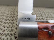 Case XX 2017 Tony Bose 1 of 275 Chestnut Bone Eureka Jack Pattern # TB622017   154CM