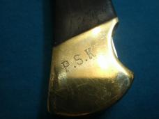 VINTAGE V3V8 BUCK 110 2 LINE INVERTED STAMP USA LOCKBACK FOLDING HUNTER POCKET KNIFE KNIVES OLD