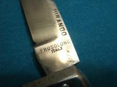 ANTIQUE COSIMO C. MIRANDO FROSOLONE ITALY LOCKBACK FOLDING FOLDER JACK POCKET KNIFE KNIVES OLD