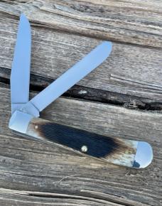 CASE XX ** 2012 ANTIQUE BARNBOARD JIG BONE TRAPPER 