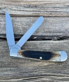 CASE XX ** 2012 ANTIQUE BARNBOARD JIG BONE TRAPPER 