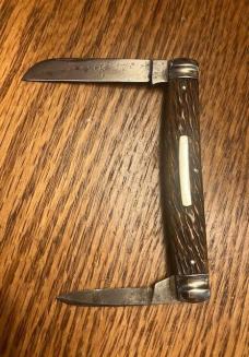 SCHRADE CUT CO. CONGRESS PEACHSEED BONE HANDLES