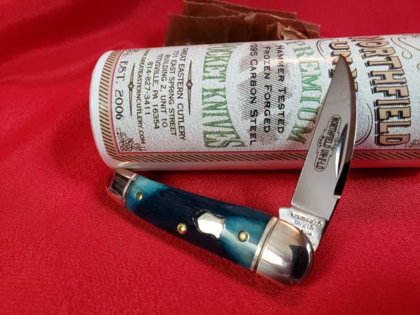 Great Eastern Cutlery 190120 Blue Teal Natural Bone, Brand New in Tube, MINT Condition!