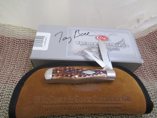 Case XX 2017 Tony Bose 1 of 275 Brown Bone Eureka Jack Pattern # TB622017   154CM