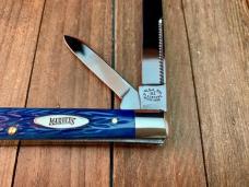 Marbles Gladstone MI Doctor’s Knife Deep Blue Italian Jigged Bone 2001