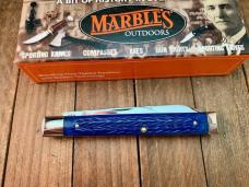 Marbles Gladstone MI Doctor’s Knife Deep Blue Italian Jigged Bone 2001