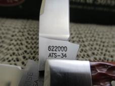 Case XX 2000 Tony Bose  Chestnut Bone Millennium Trapper Pattern # TB622000 ATS34