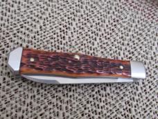 Case XX 2011 Tony Bose 1 of 300 Peach Seed jigged Antique Bone Coffin Jack Pattern # TB622011  154CM