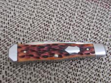 Case XX 2011 Tony Bose 1 of 300 Peach Seed jigged Antique Bone Coffin Jack Pattern # TB622011  154CM