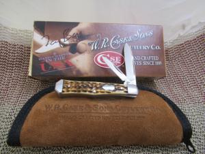 Case XX 2011 Tony Bose 1 of 300 Chestnut Bone Coffin Jack Pattern # TB622011 154CM