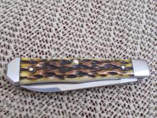 Case XX 2011 Tony Bose 1 of 300 Chestnut Bone Coffin Jack Pattern # TB622011  154CM