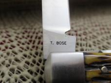 Case XX 2011 Tony Bose 1 of 300 Chestnut Bone Coffin Jack Pattern # TB622011  154CM