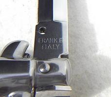 NEW FRANK BELTRAME 11" SWITCHBLADE DAGGER BLADE ACRYLIC WHITE PEARL ITALIAN STILETTO