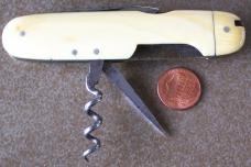B.B. WELLS STRAND & CITY 4 1/8" Pocket Knife London (Sheffield) ivory handles