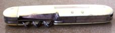 B.B. WELLS STRAND & CITY 4 1/8" Pocket Knife London (Sheffield) ivory handles