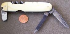 B.B. WELLS STRAND & CITY 4 1/8" Pocket Knife London (Sheffield) ivory handles