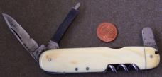 B.B. WELLS STRAND & CITY 4 1/8" Pocket Knife London (Sheffield) ivory handles
