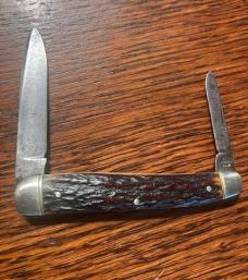 OLD GREAT JOHN PRIMBLE INDIA STEEL WORKS *STAG HANDLES*