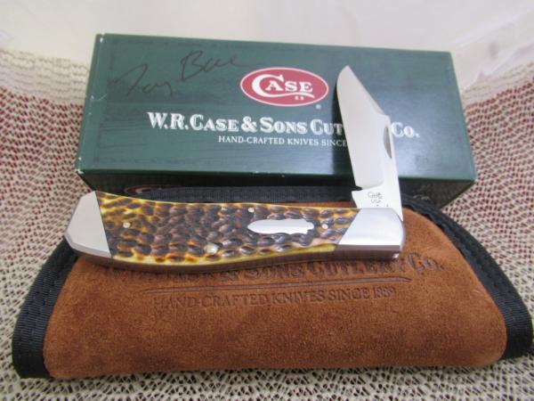 Case XX 2008 Tony Bose Antique Bone Arkansas Hunter Pattern # TB612008 154CM