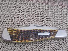 Case XX 2008 Tony Bose Antique Bone Arkansas Hunter Pattern # TB612008 154CM
