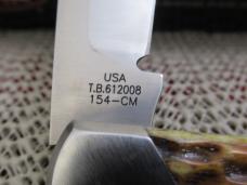 Case XX 2008 Tony Bose Antique Bone Arkansas Hunter Pattern # TB612008 154CM