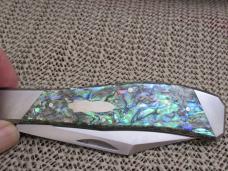 Case XX 2008 Tony Bose Abalone Handle Arkansas Hunter Pattern # TB812008 154CM