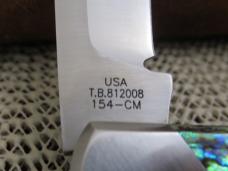 Case XX 2008 Tony Bose Abalone Handle Arkansas Hunter Pattern # TB812008 154CM