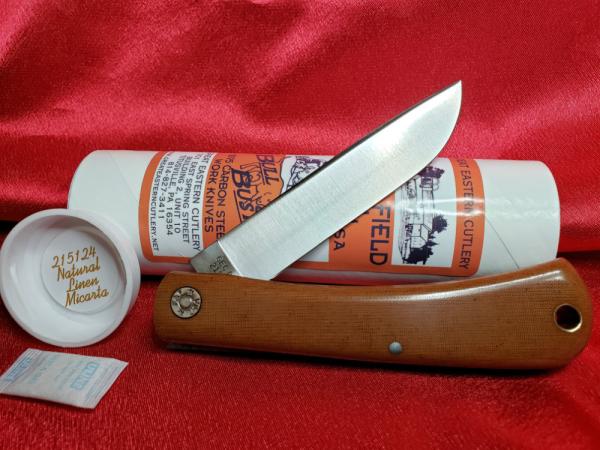 Great Eastern Cutlery 215124 Natural Linen Micarta 