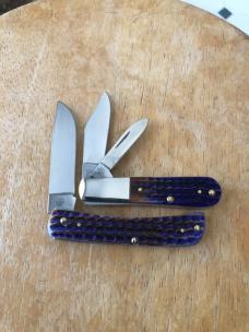 Case Peanut Butter and Jelly Bone Large Stockman, Trapper, Barlow and Sod Buster Jr