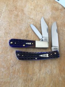 Case Peanut Butter and Jelly Bone Large Stockman, Trapper, Barlow and Sod Buster Jr