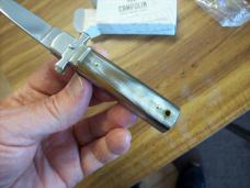 A. G. A. Campolin Dominus Lever Maltese Cross 6 Incher W/Brazilian Horn Handles  NIB