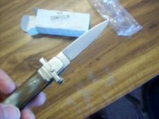 A. G. A. Campolin Dominus Lever Maltese Cross 6 Incher W/Brazilian Horn Handles  NIB