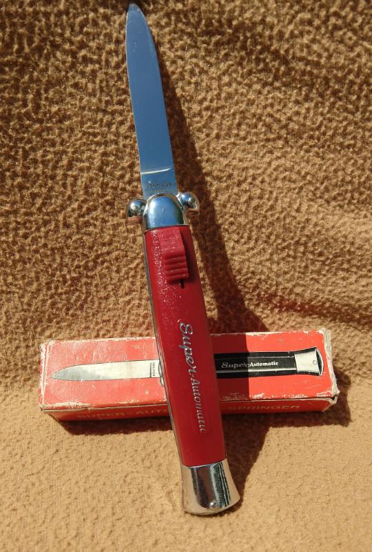 K-108 Super-Automatic Red OTF in the Box!
