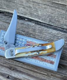 CASE XX ** 2013 BURNT WHITE BONE MID FOLDING HUNTER