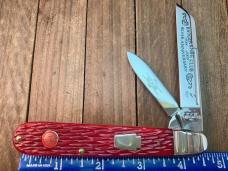 Schatt and Morgan English Jack Red Jigged Bone Badger Knife Club Annual 2009