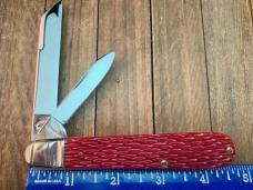 Schatt and Morgan English Jack Red Jigged Bone Badger Knife Club Annual 2009