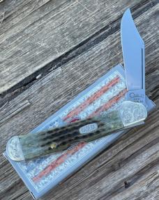 CASE XX ** 1998 MINT SET POCKET WORN GREEN BONE LARGE COPPERLOCK