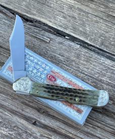 CASE XX ** 1998 MINT SET POCKET WORN GREEN BONE LARGE COPPERLOCK