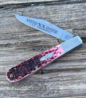 CASE XX ** LIMITED EDITION MINT SET 2006 RASPBERRY BONE GRAND DADDY BARLOW