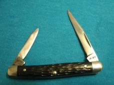 VINTAGE KABAR KA-BAR USA 2 BLADE STOCKMAN FOLDING POCKET KNIFE KNIVES OLD