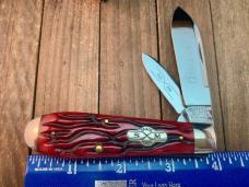 Schatt and Morgan File and Wire Series Tear Drop Jack Crimson Red Worm Groove Bone